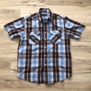 Beverly Hills Polo Club Blue and Brown Polo Shirt